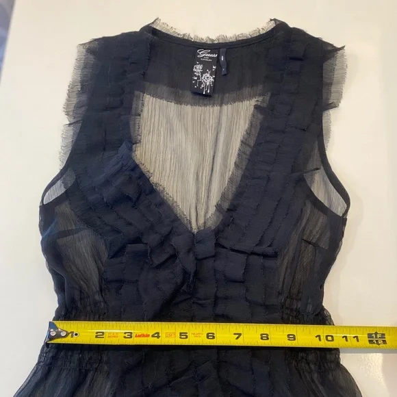 GUESS Sheer Top - Size S - Picture 6 of 10